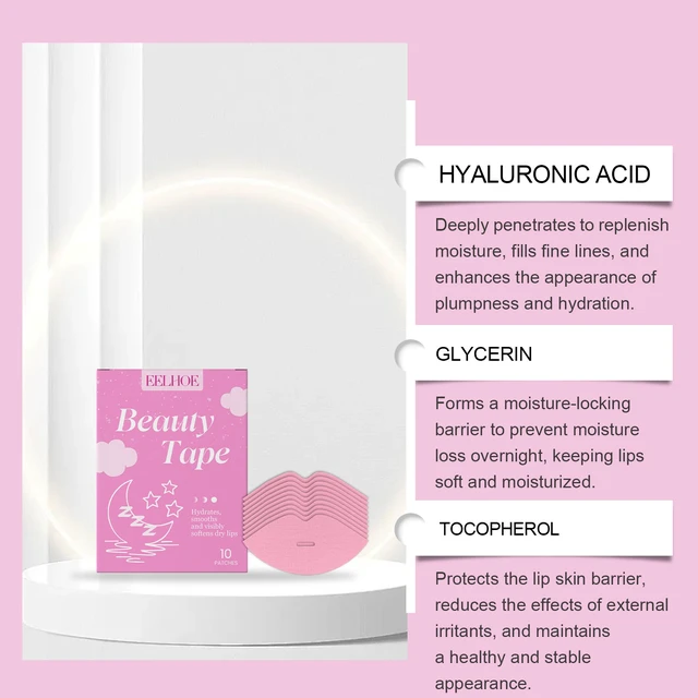 Alt view image 3 of 6 - Glossy Look, Soften & Nourish Dry Lips for a Full, Lip Care Patches Hydrate