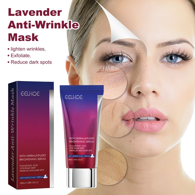 Alt view image 2 of 6 - Firming & Anti-Aging Care, Moisturizing, Lavender Anti-Wrinkle Facial Mask for Reducing Fine Lines