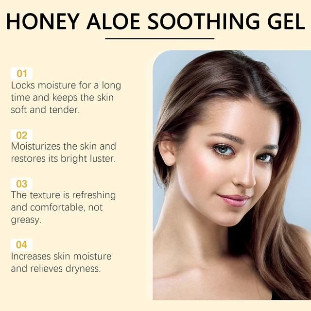 Alt view image 4 of 6 - Refreshing & Oil-Control Facial Skincare, Aloe Honey Hydrating Gel - Post-Sun Soothing