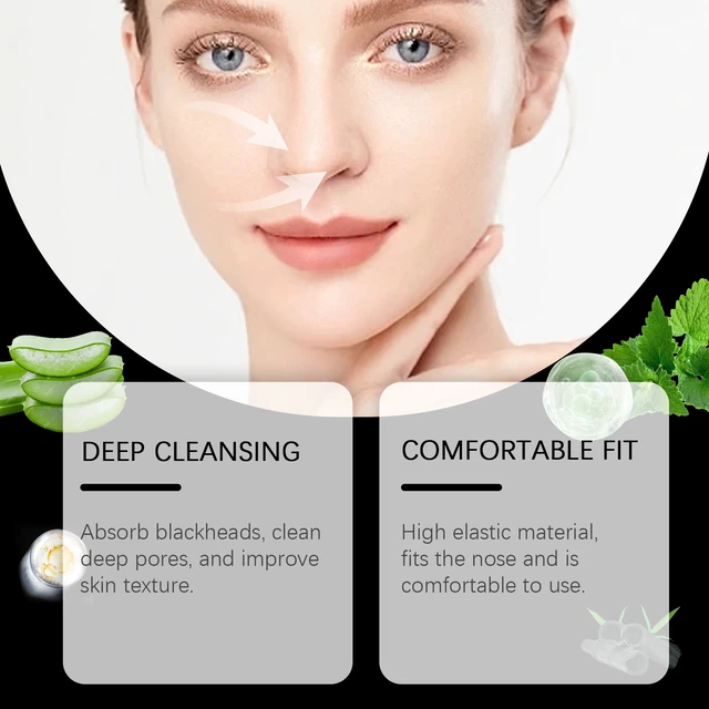 Alt view image 4 of 6 - Pore Cleansing & Tightening Care, Charcoal Nose Strip for Blackhead Removal