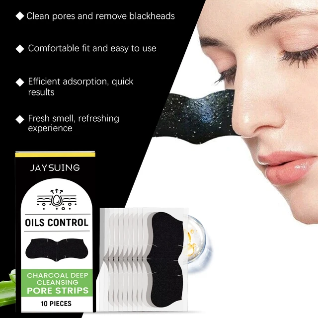 Alt view image 3 of 6 - Pore Cleansing & Tightening Care, Charcoal Nose Strip for Blackhead Removal