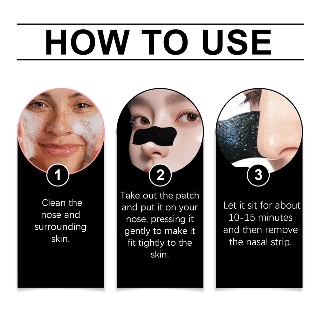Alt view image 6 of 6 - Pore Cleansing & Tightening Care, Charcoal Nose Strip for Blackhead Removal