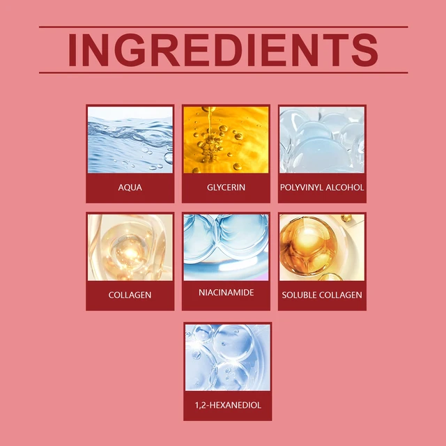 Alt view image 4 of 5 - Peeling Collagen Mask Deep Cleansing Hydrating Moisturizing Gentle Exfoliating Nourishing Facial Care