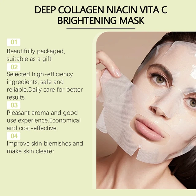 Alt view image 4 of 6 - Anti-Aging & Repairing Skin Care (Bag), Firming, NiacinamideBrightening Face Mask - Hydrating