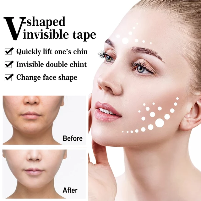 Alt view image 4 of 7 - Double Chin Corrector & Cheek Lifting Stickers for Slimming Effect, Invisible V-Line Face Lift Tape