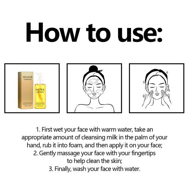 Alt view image 6 of 6 - Easy to Rinse, Rich Moisturizing Lather, Ginseng Face Wash - Gentle Foaming Cleanser for Deep Pore Cleaning
