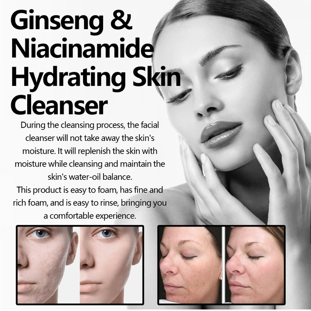 Alt view image 3 of 6 - Easy to Rinse, Rich Moisturizing Lather, Ginseng Face Wash - Gentle Foaming Cleanser for Deep Pore Cleaning