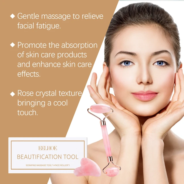 Alt view image 4 of 6 - Soothing Facial Care Device for Skin Firming and Massage, Crystal Powder Roller Massager Set