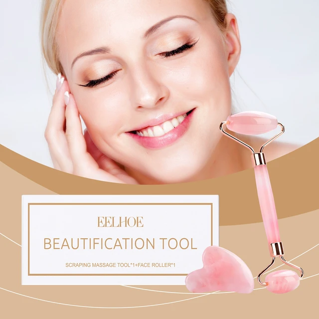 Alt view image 2 of 6 - Soothing Facial Care Device for Skin Firming and Massage, Crystal Powder Roller Massager Set
