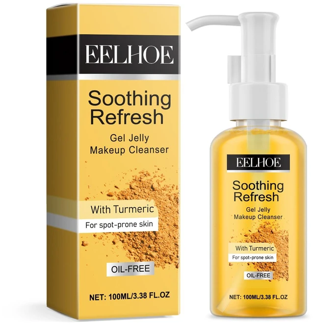 Main image of Moisturizing & Refreshing Face Makeup Remover, Turmeric Gentle Cleansing Gel