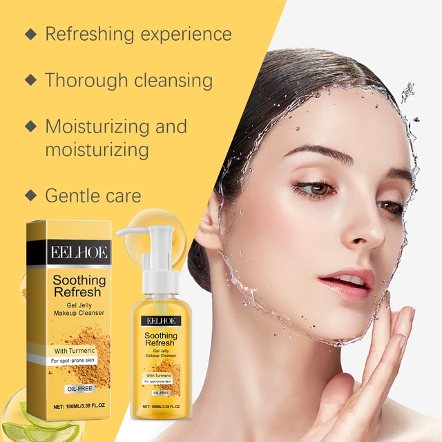 Alt view image 4 of 5 - Moisturizing & Refreshing Face Makeup Remover, Turmeric Gentle Cleansing Gel