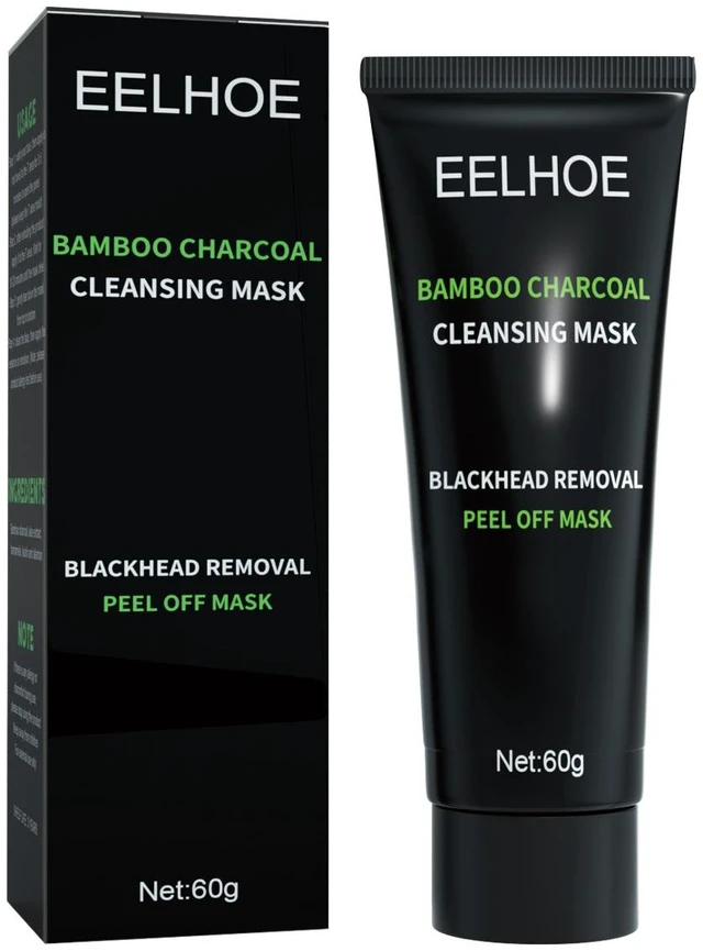 Main image of Bamboo Charcoal Peel-Off Blackhead Mask Deep Cleansing Pore Refining Acne Care T-Zone Oil Control Facial Strip