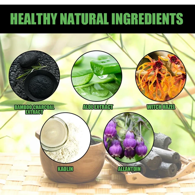 Alt view image 5 of 6 - Bamboo Charcoal Peel-Off Blackhead Mask Deep Cleansing Pore Refining Acne Care T-Zone Oil Control Facial Strip
