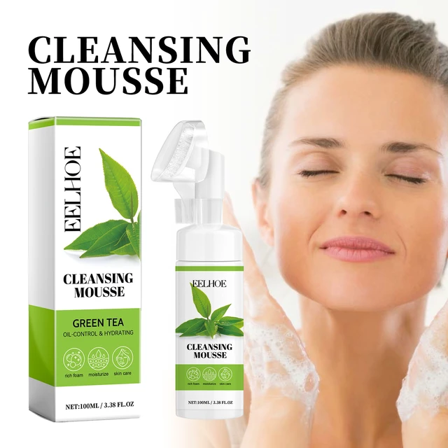 Alt view image 2 of 6 - Green Tea Facial Cleansing Foam Deep Clean Refreshing Oil Control Anti-Wrinkle Cream