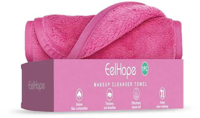 Main image of EELHOPE Soft Fiber Facial Cleansing Cloth for Gentle Eye & Face Makeup Removal