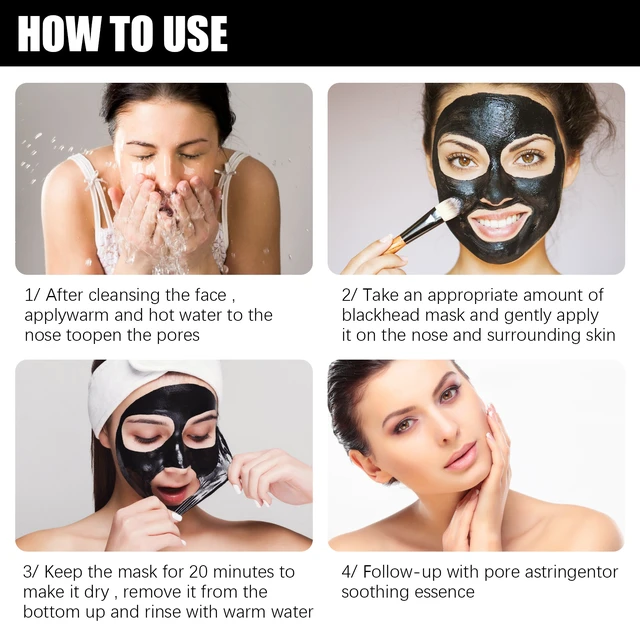 Alt view image 6 of 6 - West & Month Activated Charcoal Peel-Off Face Mask for Deep Cleansing and Blackhead Removal
