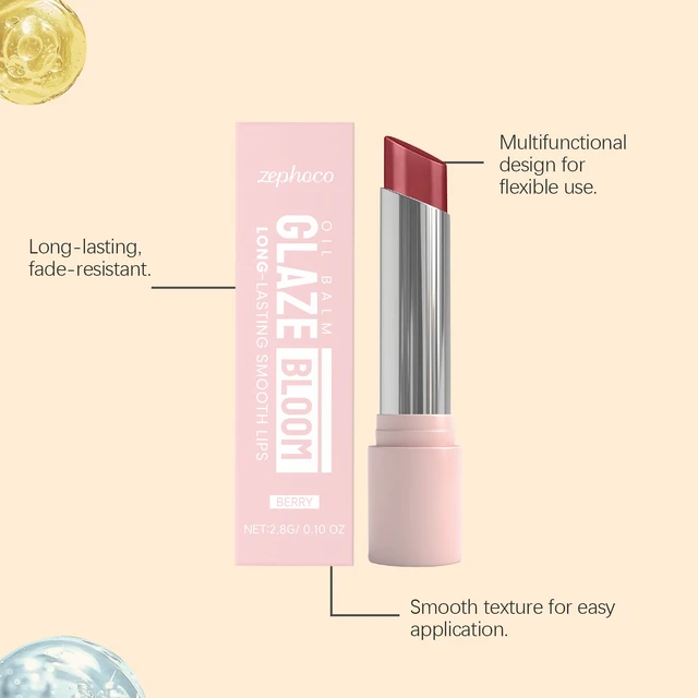 Alt view image 3 of 5 - Daily Hydrating & Moisturizing Care for Natural Glossy Lips, Zephoco Fruit Pulp Tinted Smooth Lip Balm
