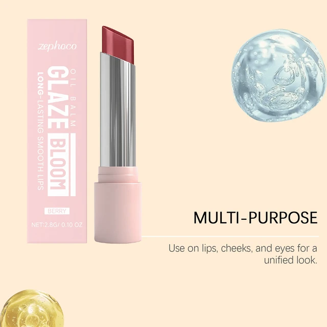 Alt view image 2 of 5 - Daily Hydrating & Moisturizing Care for Natural Glossy Lips, Zephoco Fruit Pulp Tinted Smooth Lip Balm