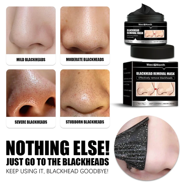 Alt view image 3 of 6 - West & Month Activated Charcoal Peel-Off Face Mask for Deep Cleansing and Blackhead Removal