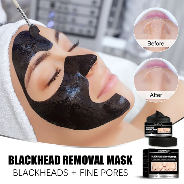 Alt view image 4 of 6 - West & Month Activated Charcoal Peel-Off Face Mask for Deep Cleansing and Blackhead Removal