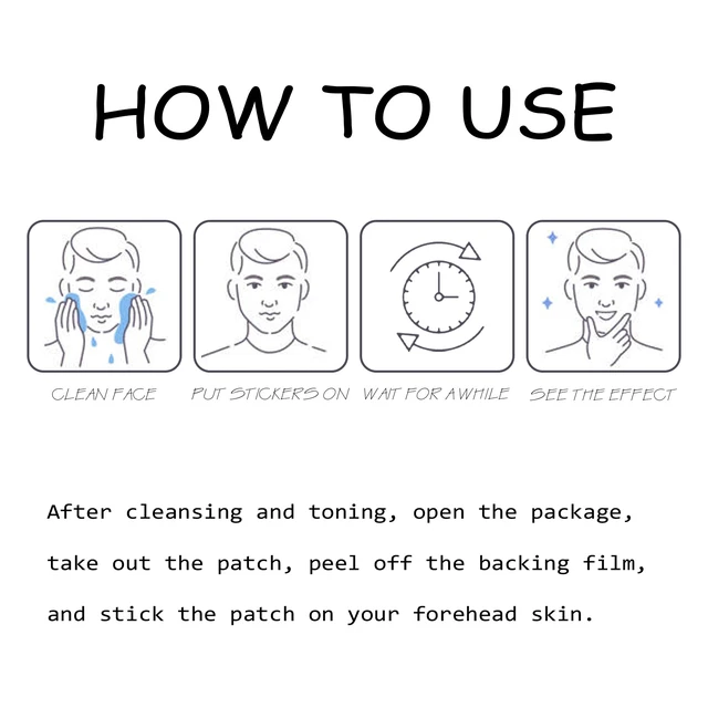 Alt view image 6 of 6 - Men's Forehead Wrinkle Removal Patches for Reducing Fine Lines