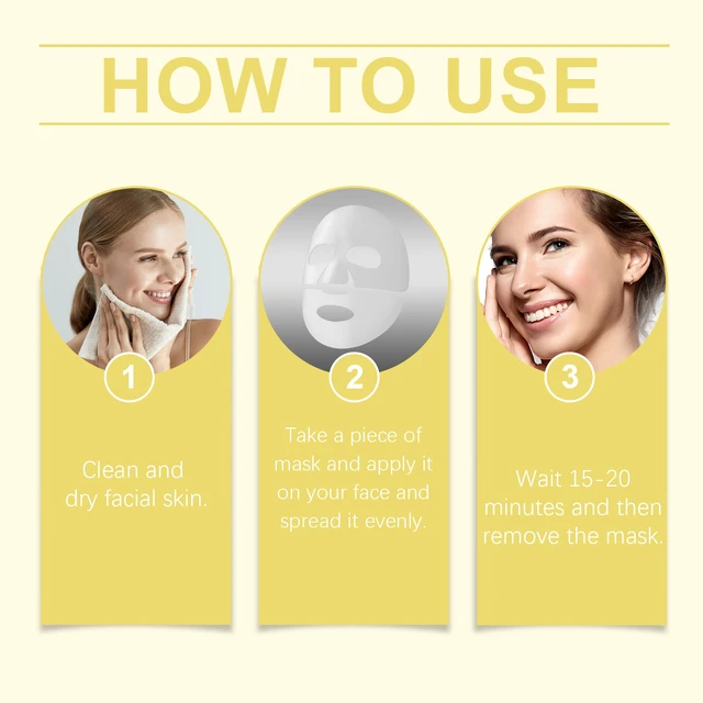 Alt view image 6 of 6 - and Fine Line Reduction, Brightening, Nourishment, Collagen Facial Mask for Hydration
