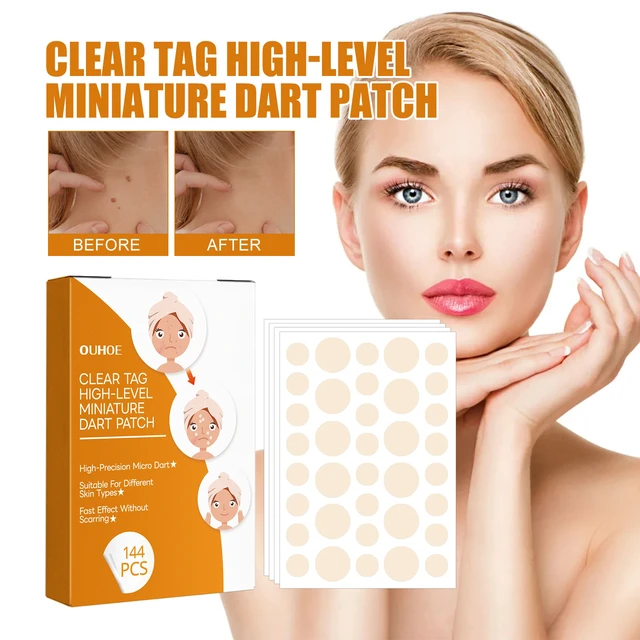 Alt view image 2 of 7 - Moles & Chicken Eyes - Clover Design Repair Stickers, Skin Tag Removal Patch for Neck Warts