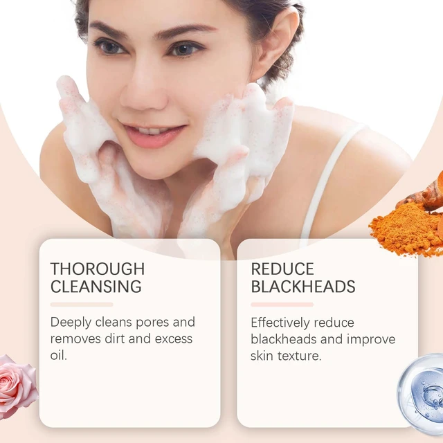 Alt view image 2 of 5 - Hydrates & Moisturizes Skin Without Tightness, Turmeric Deep Cleansing Face Wash - Removes Excess Oil