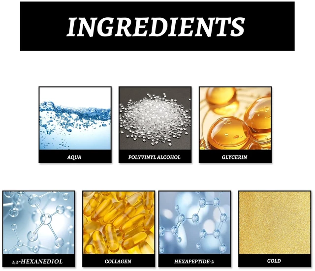 Alt view image 5 of 6 - Hydrating Facial Care Treatment for Deep Moisturizing and Pore Cleansing, 24K Gold Under Eye Mask