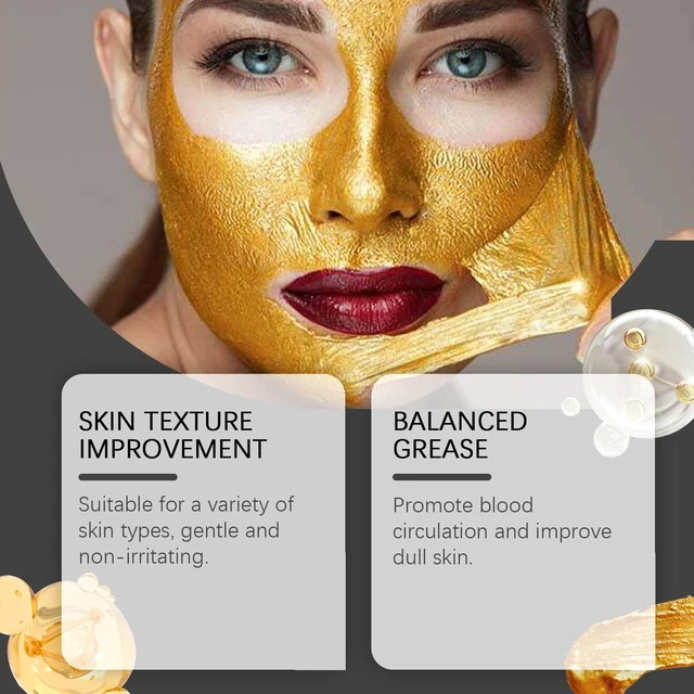 Alt view image 4 of 6 - Hydrating Facial Care Treatment for Deep Moisturizing and Pore Cleansing, 24K Gold Under Eye Mask