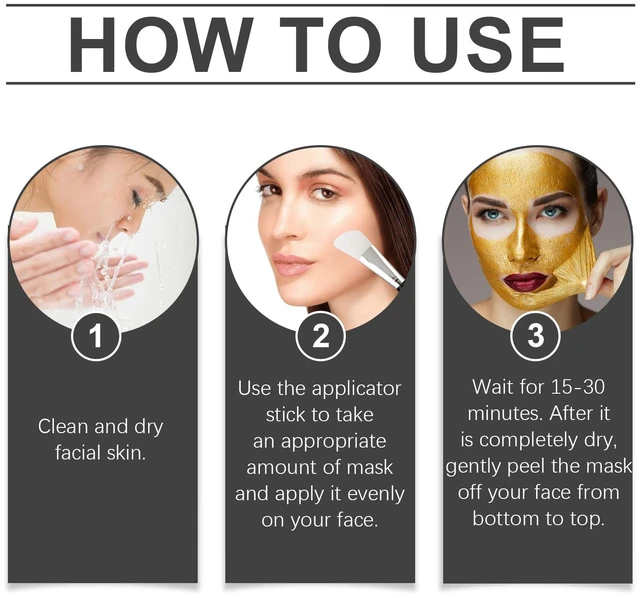 Alt view image 6 of 6 - Hydrating Facial Care Treatment for Deep Moisturizing and Pore Cleansing, 24K Gold Under Eye Mask