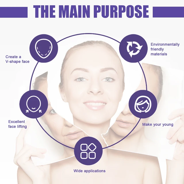 Alt view image 4 of 5 - Skin Lifting and Muscle Contraction, Invisible Facial Tightening Patch for Chin & V-Line Shaping