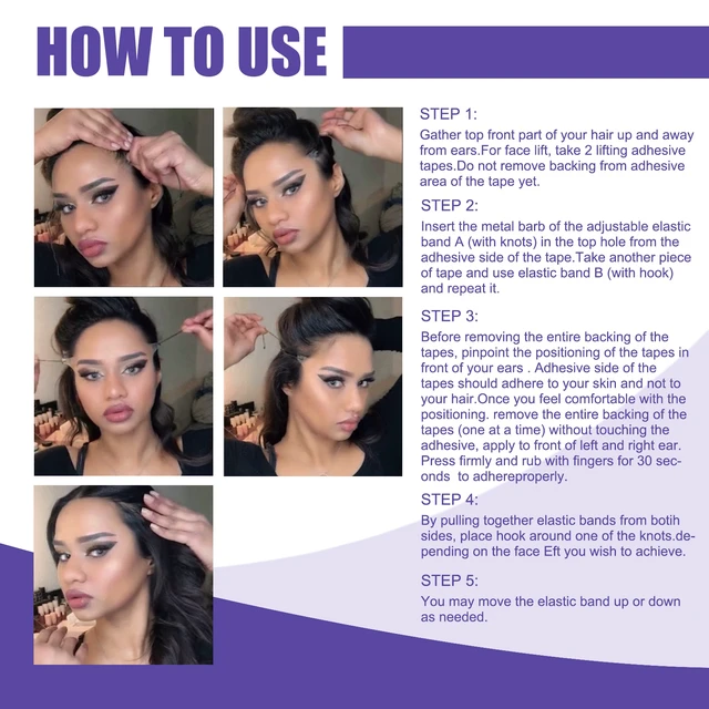 Alt view image 5 of 5 - Skin Lifting and Muscle Contraction, Invisible Facial Tightening Patch for Chin & V-Line Shaping