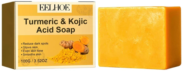 Main image of Hydration & Even Tone, Skin Brightening, Turmeric Kojic Acid Soap - Gentle Facial Cleanser for Spot Fading