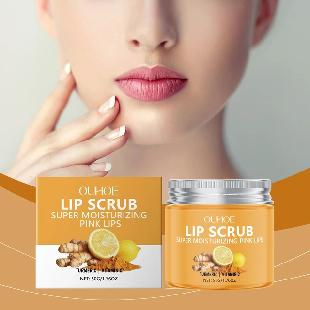 Main image of Clean Lips & Lip Care, Turmeric Lip Scrub - Hydrating Exfoliator for Soft