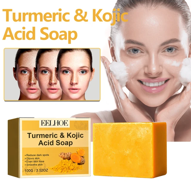 Alt view image 2 of 6 - Hydration & Even Tone, Skin Brightening, Turmeric Kojic Acid Soap - Gentle Facial Cleanser for Spot Fading