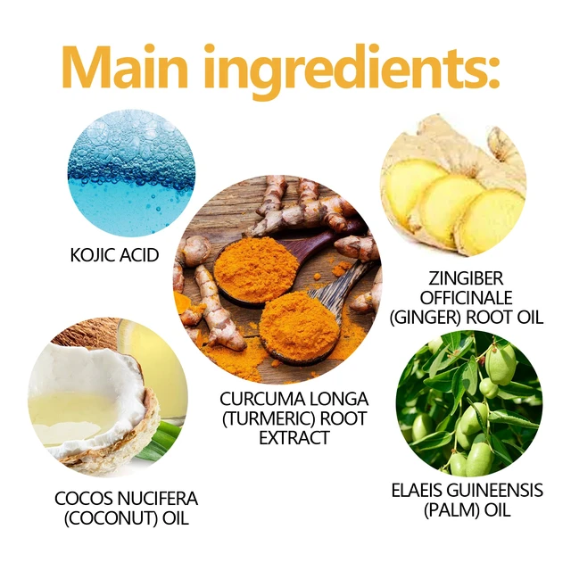 Alt view image 5 of 6 - Hydration & Even Tone, Skin Brightening, Turmeric Kojic Acid Soap - Gentle Facial Cleanser for Spot Fading