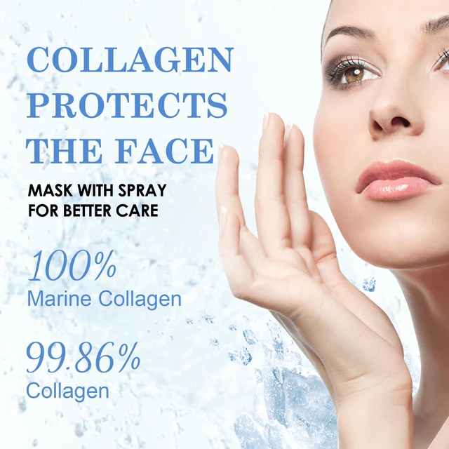Alt view image 3 of 5 - Moisturizing Skin & Reducing Fine Lines, West Month Collagen Face Mask for Deep Hydration