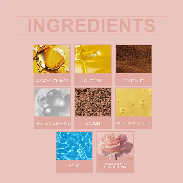 Alt view image 4 of 5 - Moisturizing & Pore Refining, Rose Mud Cleansing Mask - Gentle Facial Deep Clean