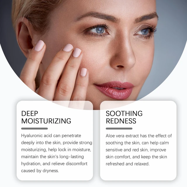 Alt view image 3 of 5 - Calming Hydrating Face Cream Gentle Nourishing Skin Moisturizer for Soft Smooth Rejuvenated Complexion
