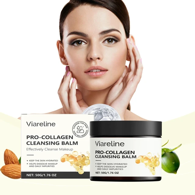 Main image of Gentle Collagen Cleansing Balm - Refreshing Emulsifying Makeup Remover for Moisturizing & Brightening Skin