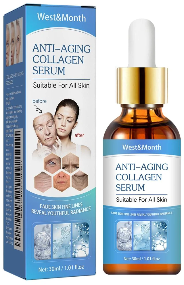 Main image of Brightens Dull Complexion, Firming Skin, West & Month Collagen Facial Serum Reduces Fine Lines