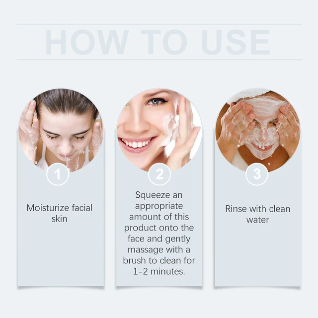 Alt view image 6 of 6 - Mild Foaming Face Wash Hydrating Skin Care Oil Control Refreshing Moisturizing Facial Cleanser