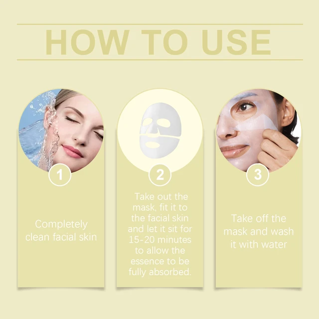 Alt view image 5 of 6 - NiacinamideBrightening Face Mask (Bag) Deep Hydration & Moisturizing Daily Beauty Skincare
