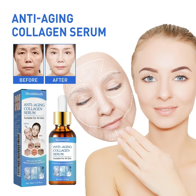 Alt view image 2 of 5 - Brightens Dull Complexion, Firming Skin, West & Month Collagen Facial Serum Reduces Fine Lines