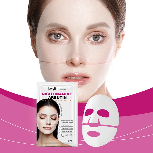 Alt view image 2 of 7 - Niacinamide & Arbutin Hydrating Facial Sheet Mask for Skin Moisturizing and Tightening Essence Care