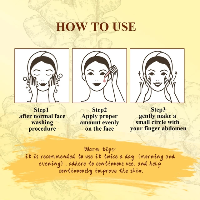 Alt view image 6 of 6 - Turmeric Facial Recovery Serum Anti-aging Hydrating Skin Repair Essence