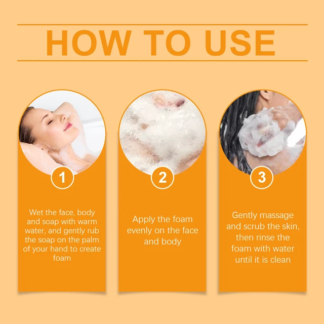 Alt view image 5 of 5 - Mild Hydrating Skin Care Soap for Refreshing & Gentle Cleansing, Turmeric Body Wash Bar