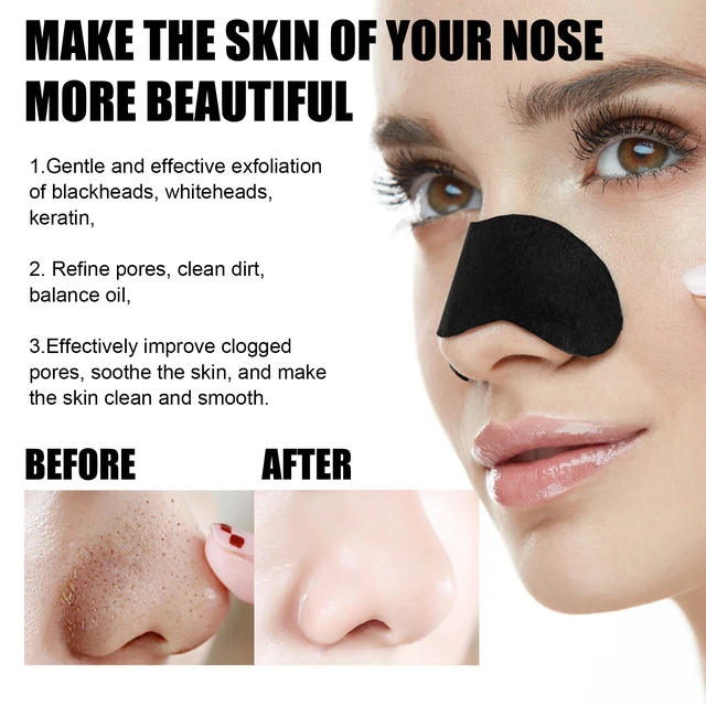Alt view image 4 of 6 - Moisturizing & Refreshing Daily Nose Mask Patch, Oil Control, Pore Cleansing, Bamboo Charcoal Nasal Strips for Blackhead & Acne Removal