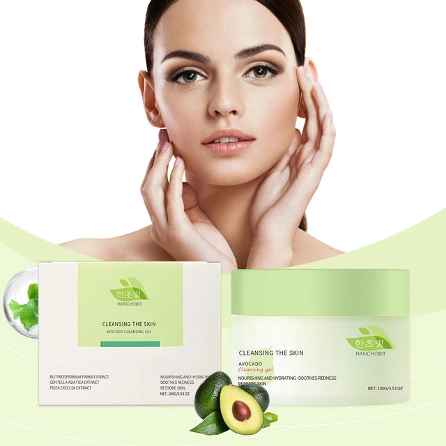 Main image of Gentle Facial Deep Clean & Refreshing Formula, HANCHOBIT Avocado Cleansing Makeup Remover Gel